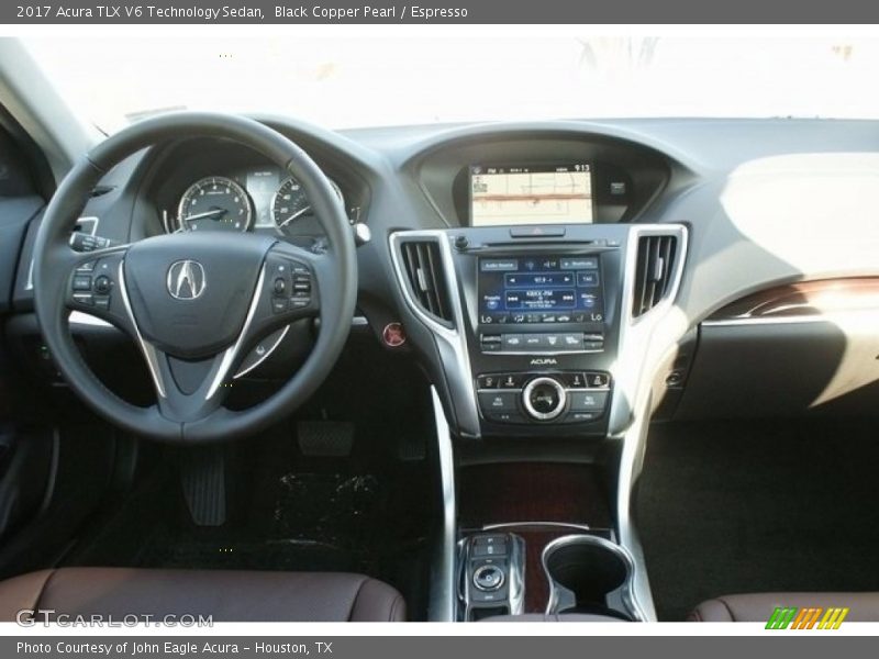 Black Copper Pearl / Espresso 2017 Acura TLX V6 Technology Sedan