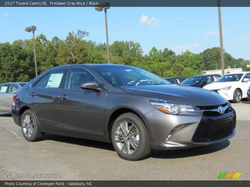 Predawn Gray Mica / Black 2017 Toyota Camry SE