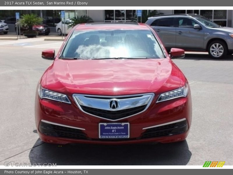 San Marino Red / Ebony 2017 Acura TLX Sedan