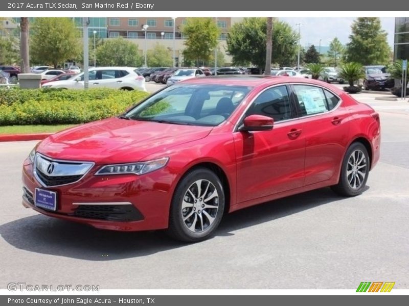 San Marino Red / Ebony 2017 Acura TLX Sedan