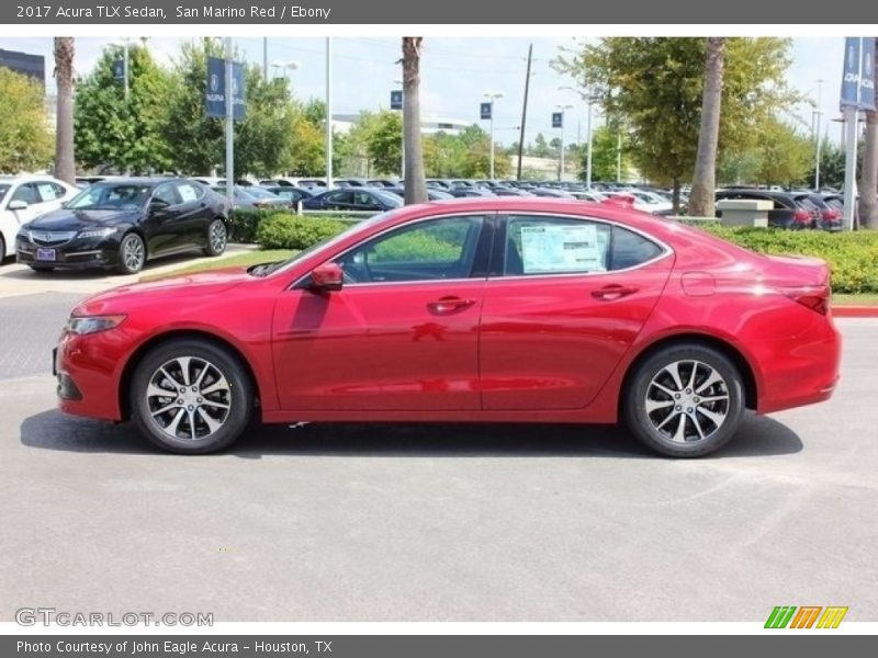 San Marino Red / Ebony 2017 Acura TLX Sedan
