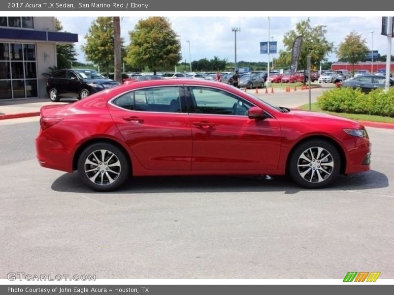 San Marino Red / Ebony 2017 Acura TLX Sedan
