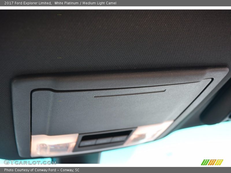 White Platinum / Medium Light Camel 2017 Ford Explorer Limited