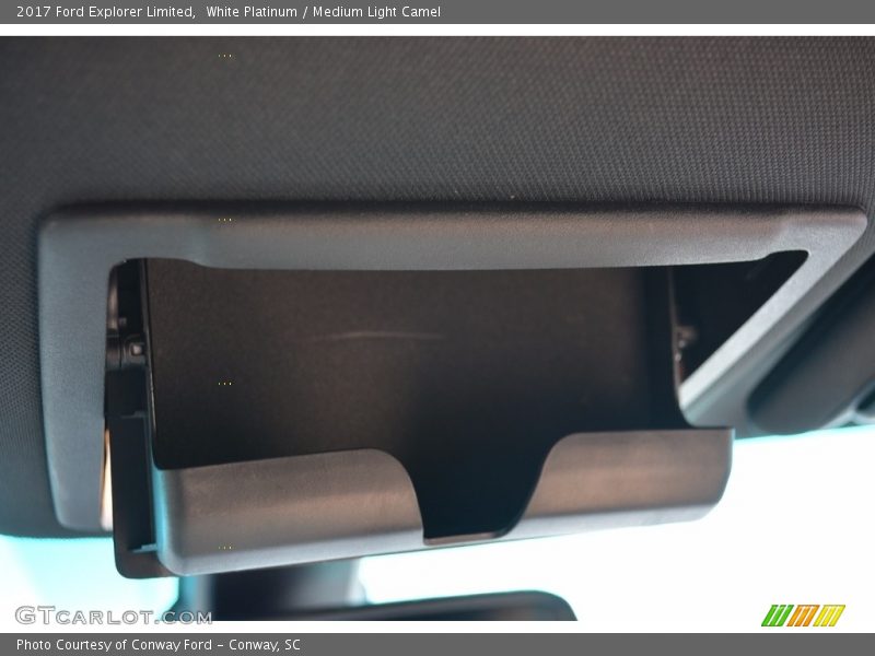 White Platinum / Medium Light Camel 2017 Ford Explorer Limited