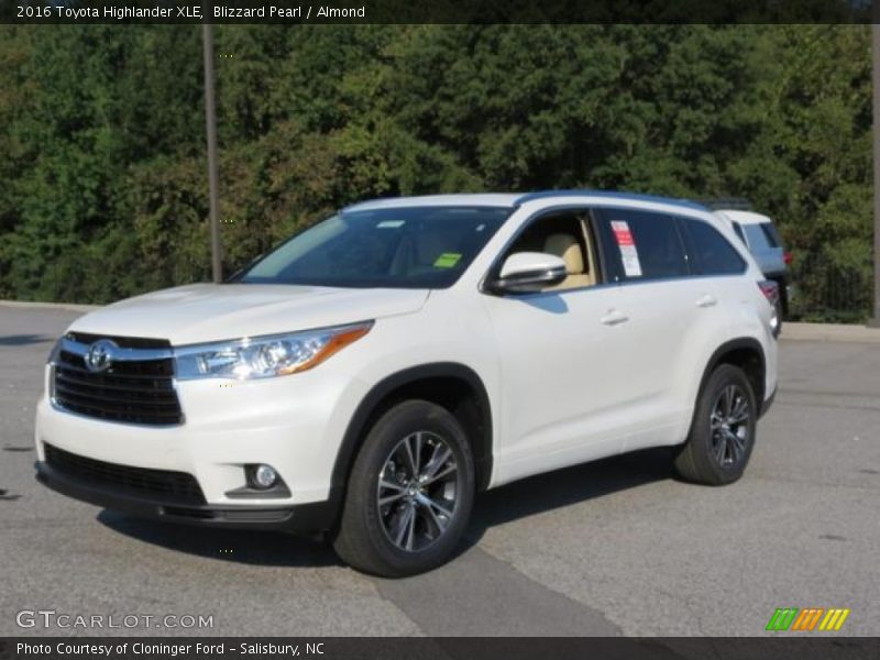Blizzard Pearl / Almond 2016 Toyota Highlander XLE
