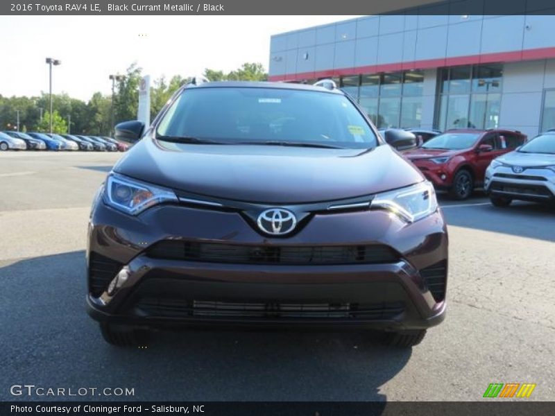 Black Currant Metallic / Black 2016 Toyota RAV4 LE