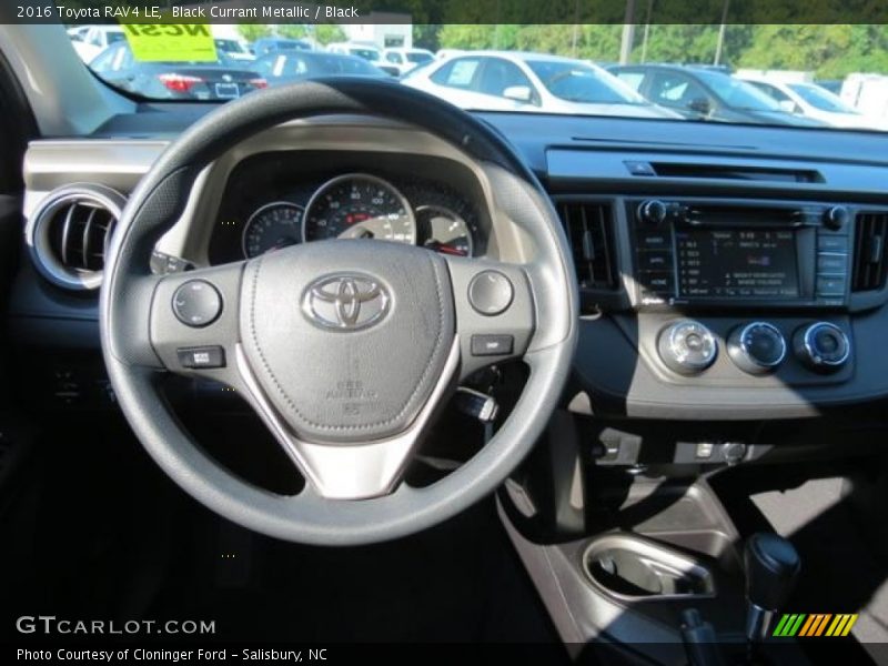 Black Currant Metallic / Black 2016 Toyota RAV4 LE