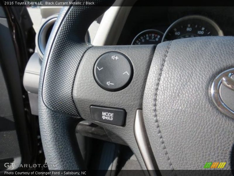 Black Currant Metallic / Black 2016 Toyota RAV4 LE