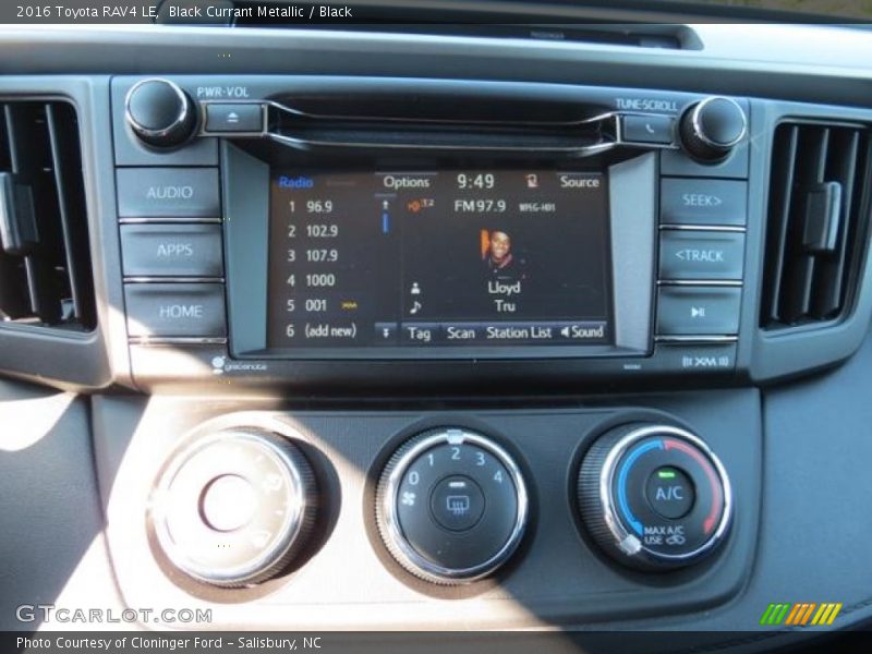 Black Currant Metallic / Black 2016 Toyota RAV4 LE