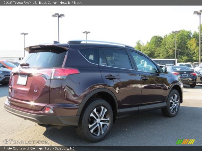 Black Currant Metallic / Black 2016 Toyota RAV4 LE