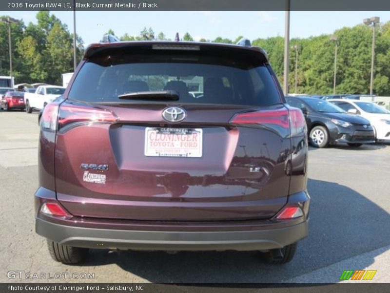 Black Currant Metallic / Black 2016 Toyota RAV4 LE