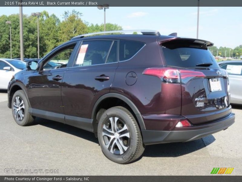 Black Currant Metallic / Black 2016 Toyota RAV4 LE