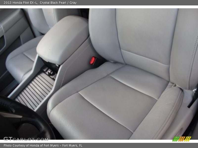 Crystal Black Pearl / Gray 2013 Honda Pilot EX-L