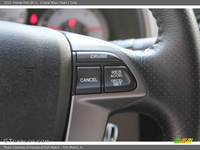 Crystal Black Pearl / Gray 2013 Honda Pilot EX-L
