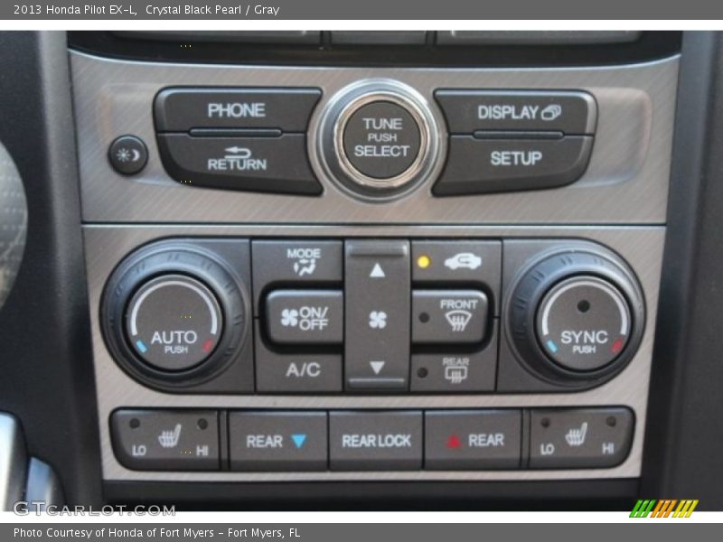 Crystal Black Pearl / Gray 2013 Honda Pilot EX-L