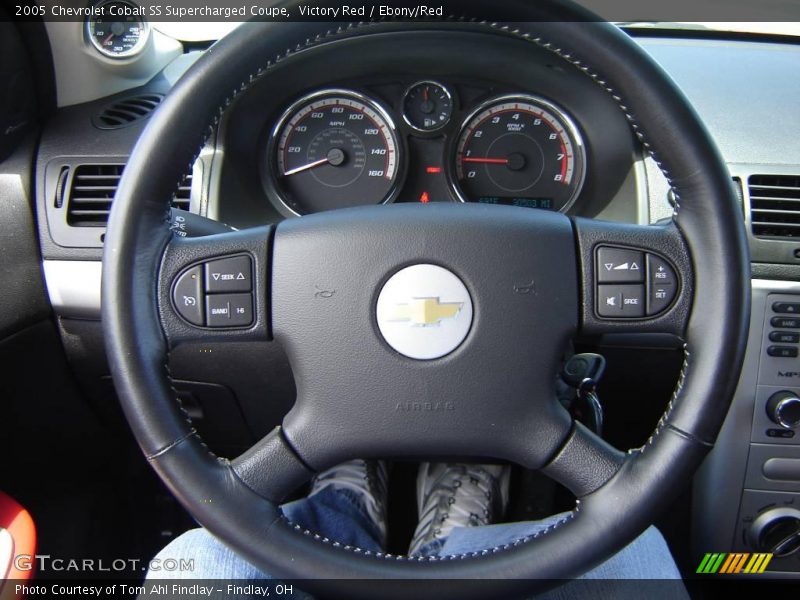 Victory Red / Ebony/Red 2005 Chevrolet Cobalt SS Supercharged Coupe