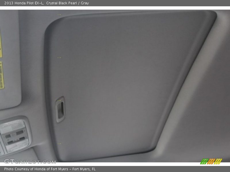 Crystal Black Pearl / Gray 2013 Honda Pilot EX-L