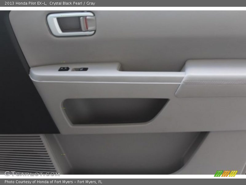 Crystal Black Pearl / Gray 2013 Honda Pilot EX-L