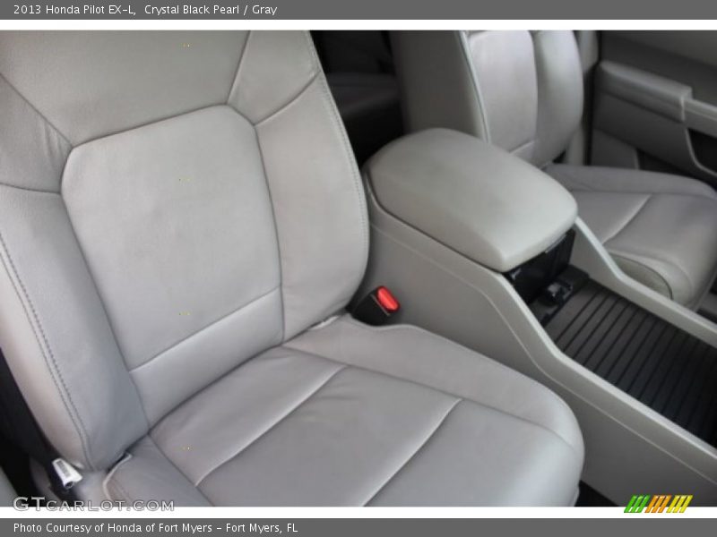 Crystal Black Pearl / Gray 2013 Honda Pilot EX-L