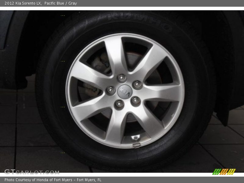 Pacific Blue / Gray 2012 Kia Sorento LX