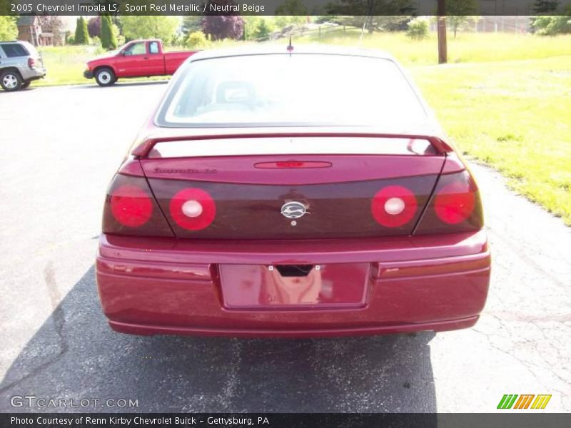Sport Red Metallic / Neutral Beige 2005 Chevrolet Impala LS