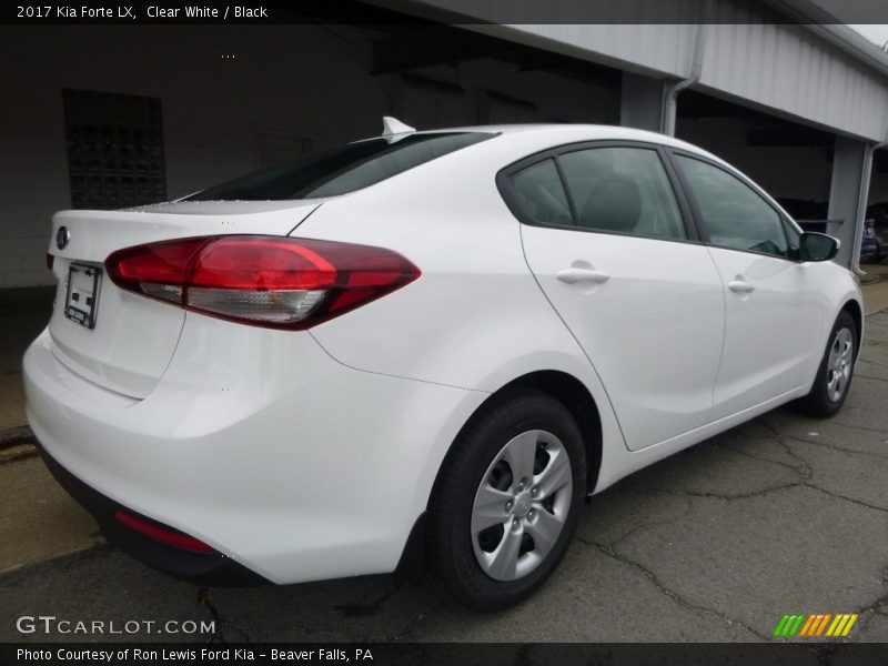 Clear White / Black 2017 Kia Forte LX