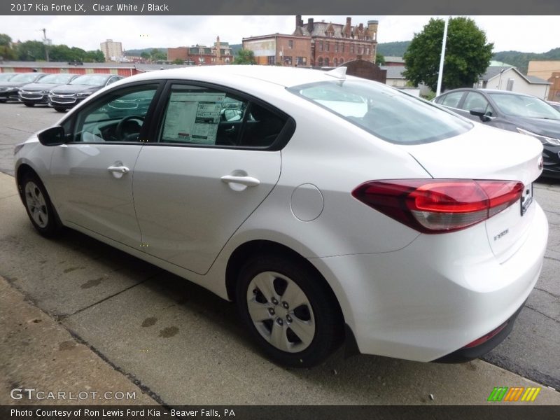 Clear White / Black 2017 Kia Forte LX