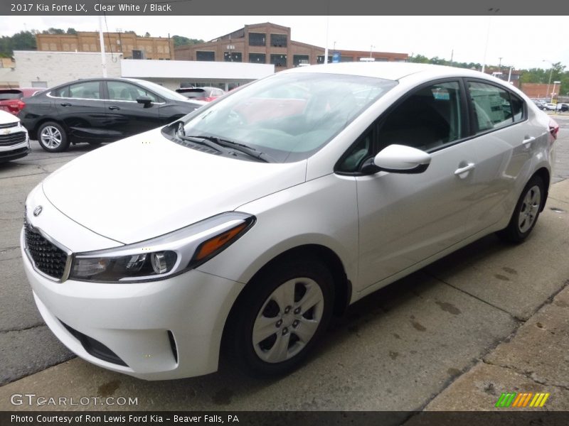 Clear White / Black 2017 Kia Forte LX