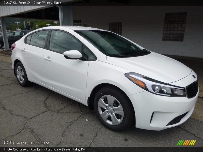Clear White / Black 2017 Kia Forte LX