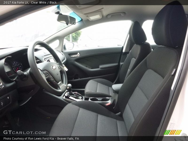 Clear White / Black 2017 Kia Forte LX