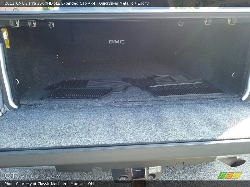 Quicksilver Metallic / Ebony 2012 GMC Sierra 2500HD SLE Extended Cab 4x4