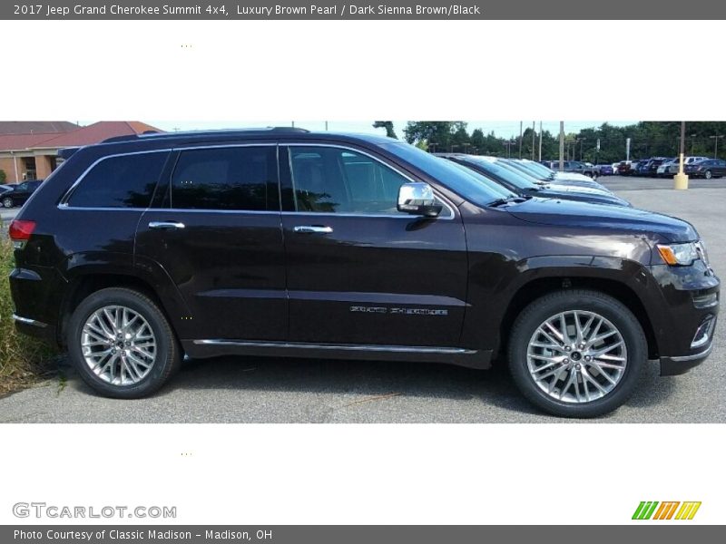 Luxury Brown Pearl / Dark Sienna Brown/Black 2017 Jeep Grand Cherokee Summit 4x4