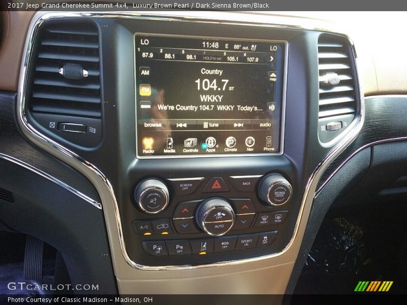 Luxury Brown Pearl / Dark Sienna Brown/Black 2017 Jeep Grand Cherokee Summit 4x4