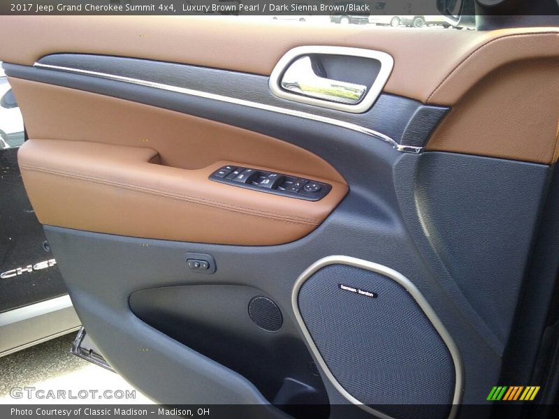 Luxury Brown Pearl / Dark Sienna Brown/Black 2017 Jeep Grand Cherokee Summit 4x4