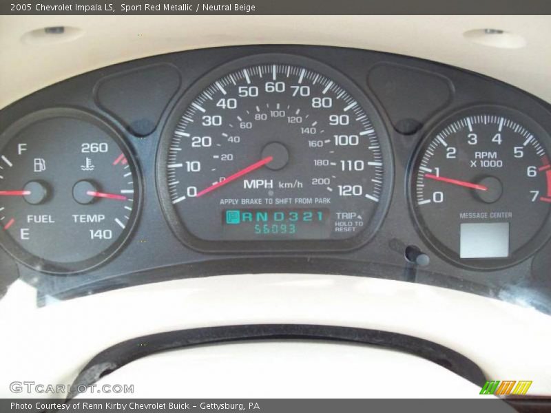 Sport Red Metallic / Neutral Beige 2005 Chevrolet Impala LS