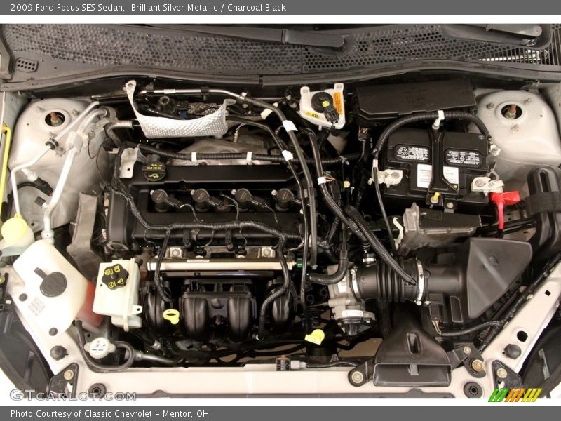 Brilliant Silver Metallic / Charcoal Black 2009 Ford Focus SES Sedan