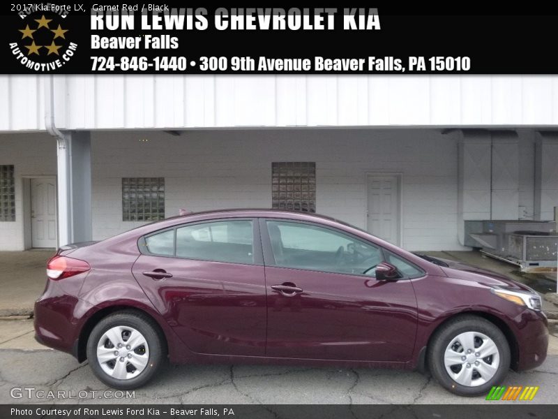 Garnet Red / Black 2017 Kia Forte LX