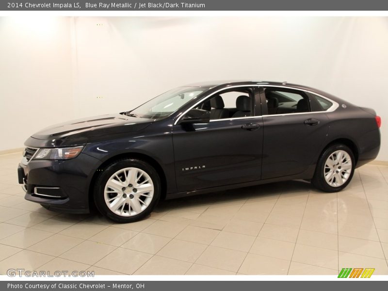 Blue Ray Metallic / Jet Black/Dark Titanium 2014 Chevrolet Impala LS
