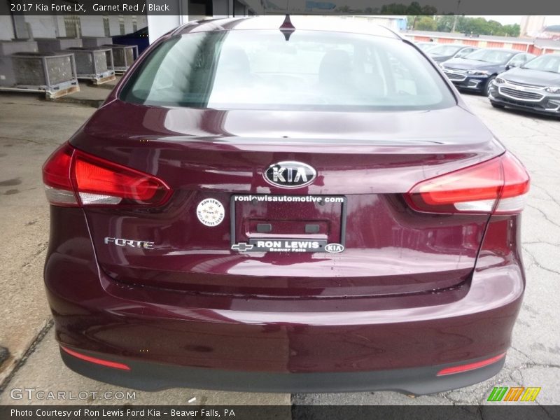 Garnet Red / Black 2017 Kia Forte LX