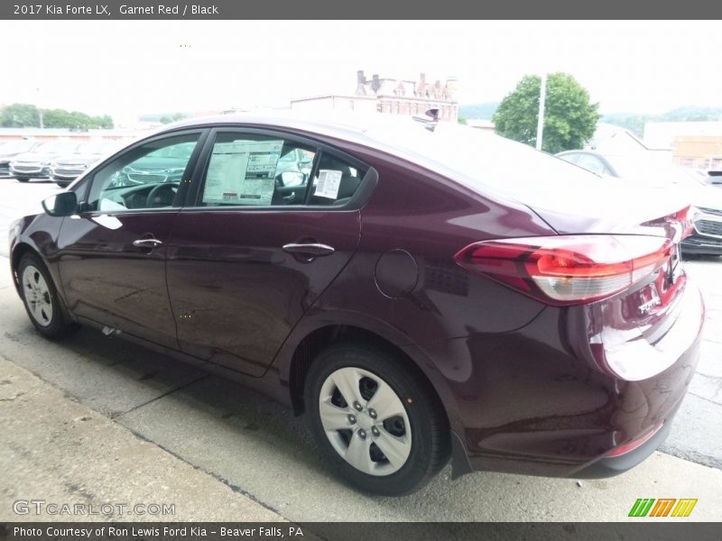 Garnet Red / Black 2017 Kia Forte LX