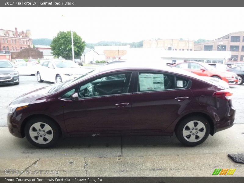 Garnet Red / Black 2017 Kia Forte LX