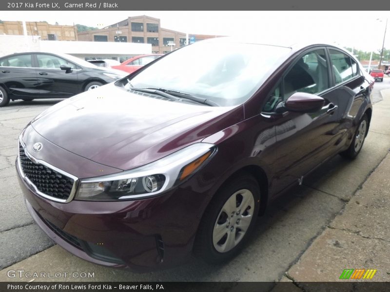 Garnet Red / Black 2017 Kia Forte LX