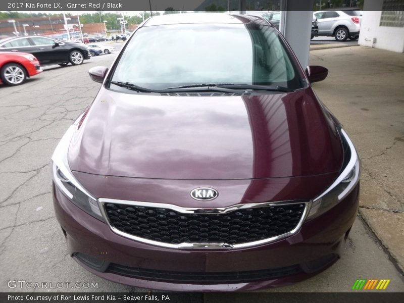Garnet Red / Black 2017 Kia Forte LX