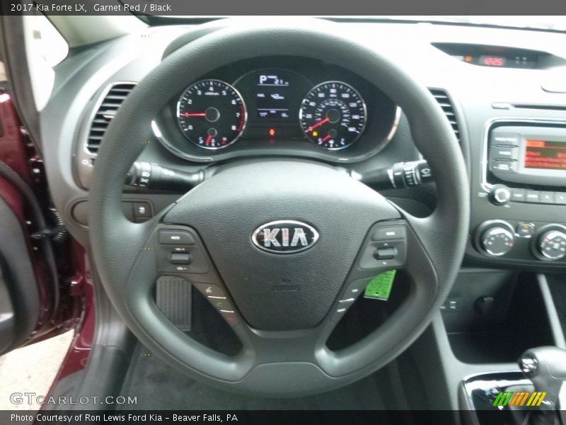 Garnet Red / Black 2017 Kia Forte LX