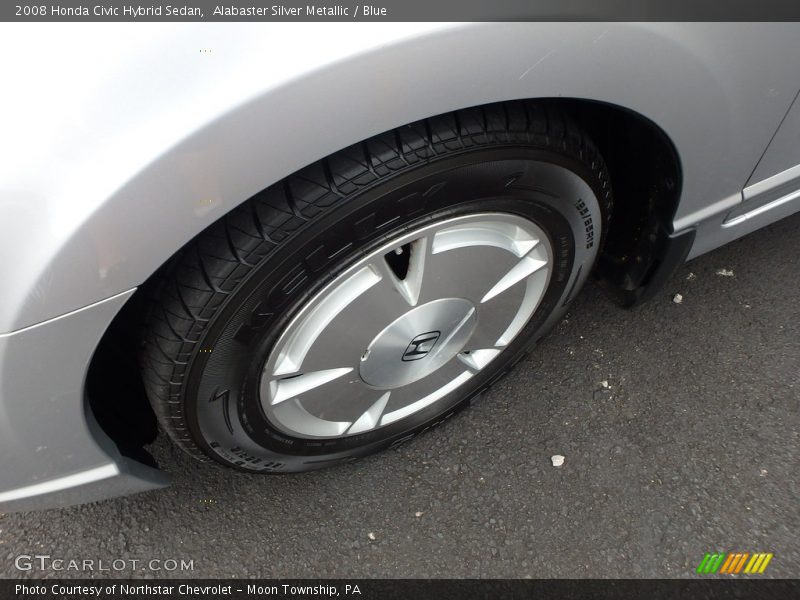 Alabaster Silver Metallic / Blue 2008 Honda Civic Hybrid Sedan