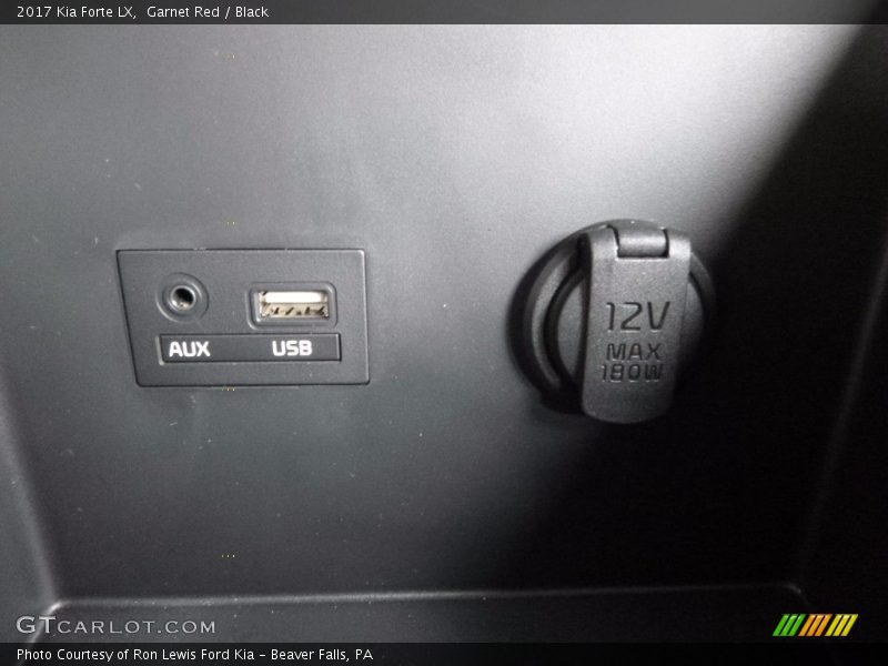 Garnet Red / Black 2017 Kia Forte LX