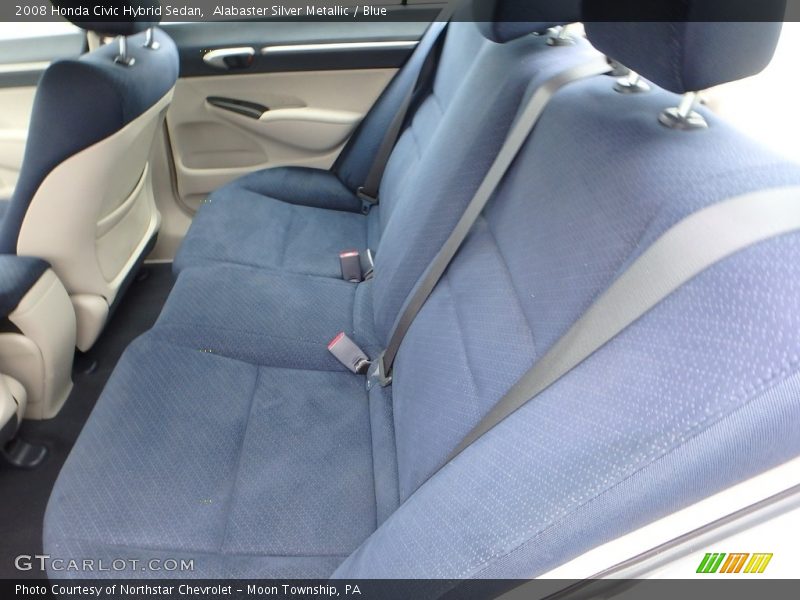 Alabaster Silver Metallic / Blue 2008 Honda Civic Hybrid Sedan