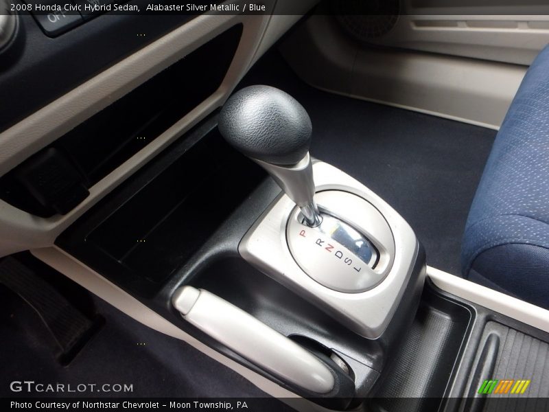 Alabaster Silver Metallic / Blue 2008 Honda Civic Hybrid Sedan