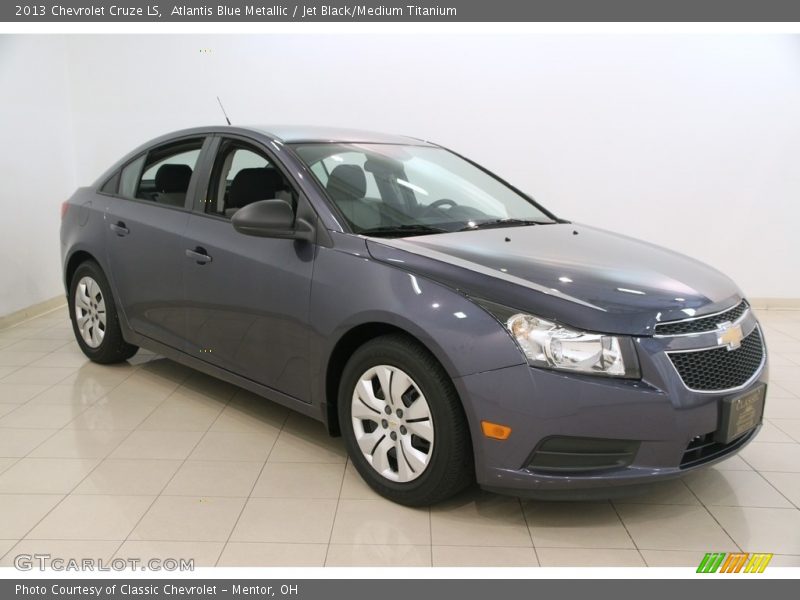 Atlantis Blue Metallic / Jet Black/Medium Titanium 2013 Chevrolet Cruze LS