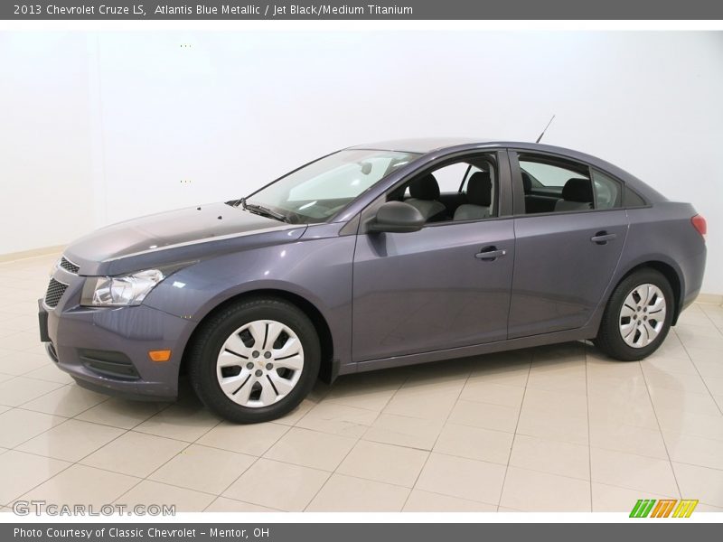 Atlantis Blue Metallic / Jet Black/Medium Titanium 2013 Chevrolet Cruze LS